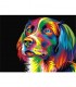 Chien Epagnol coloré Broderie Diamant