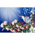 Papillon sur cerisier du japon Broderie Diamant