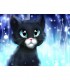 Le petit chat noir Broderie Diamant
