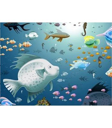 Poisson sauvage Broderie Diamant