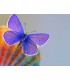 Violet butterfly Broderie Diamant