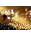 Vin blanc/Vin rouge Broderie Diamant