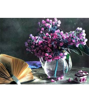 Bouquet nude Broderie Diamant