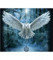 Hibou blanc vollant Broderie Diamant