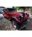 Voiture rouge retro Broderie Diamant