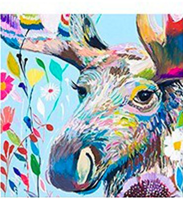 Tableau cerf Broderie Diamant