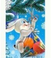 Lapin d'hiver Broderie Diamant