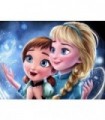 Elsa et Anna Reine des neiges Broderie Diamant