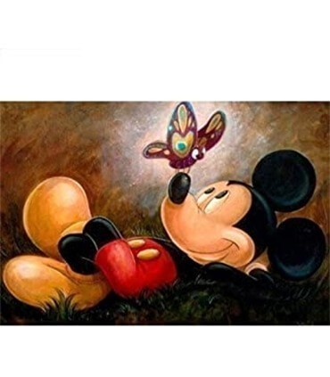 Mickey Butterfly Diamant Painting