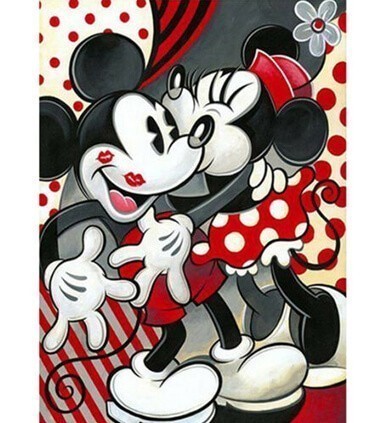 Bisous de Mickey et Minnie Diamond Painting