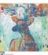 Peinture cerf coloré Diamond Painting