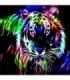 Grand Tigre Néon Diamond Painting