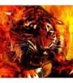 Tigre en Flamme Diamond Painting