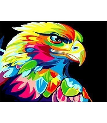 Aigle coloré Diamond Painting