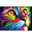 Chat coloré Diamond Painting