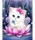 Chaton rose imaginaire Diamond Painting