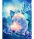 Chaton bleu imaginaire Diamond Painting