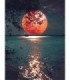 Lune rouge Diamond Painting