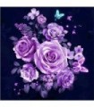 Roses violettes Diamond Painting