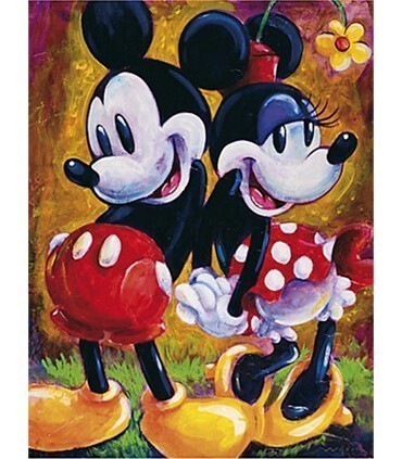 Mickey et Minnie en peinture Diamond Painting