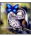 Chouette et son ami le Papillon Diamond Painting