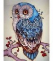 Hibou bleuté Diamond Painting