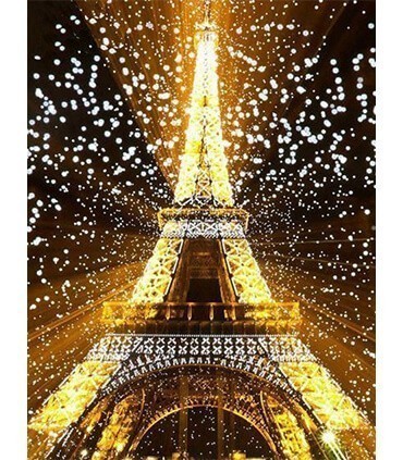 Tour Eiffel illuminé Diamond Painting