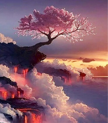 Cerisier du Japon Diamond Painting | Love Diamond Painting