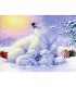 Famille Ours polaire Broderie Diamant