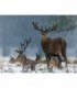 Cerfs sous la neige Diamond Painting