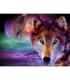 Tableau Loup univers Diamond Painting