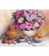 Bouquet Lys et roses sur la table Diamond Painting