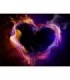 Photo coeur enflammé Diamond Painting