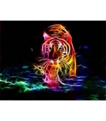 Tigre néon Diamond Painting