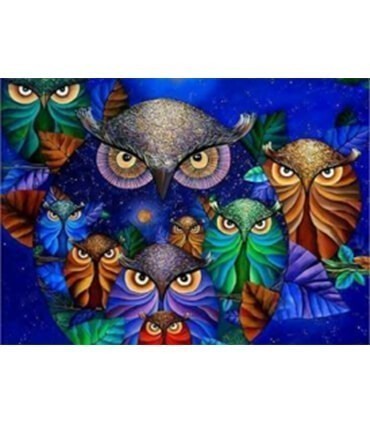 Poster d'Hiboux Diamond Painting