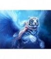 Tigre enchanté et fée Diamond Painting