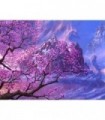 Cerisier Japonnais à la montagne Diamond Painting