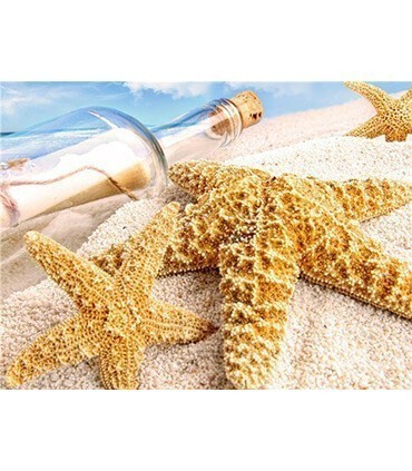 Les étoiles de Mer sur le sable Diamond Painting