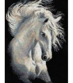 White Horse Broderie Diamant