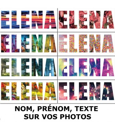 Diamond painting personnalisé avec Prénom