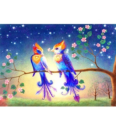 Couple oiseau imaginaire Diamant